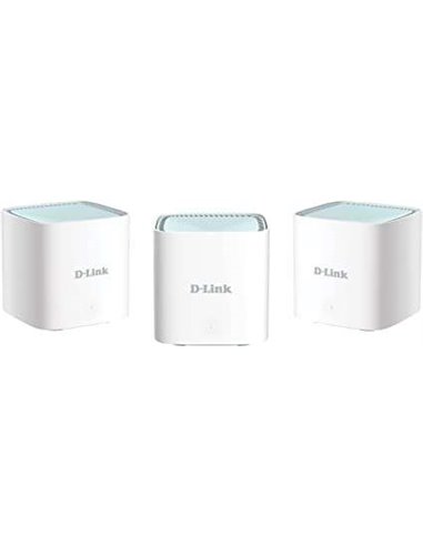 D-Link - Système WiFi Eagle Pro AI Mesh WiFi 6 AX1500 double bande - 3 unités - MU-MIMO, OFDMA et BSS