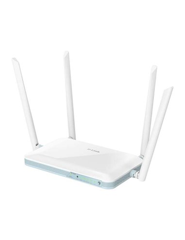 D-Link - Routeur intelligent WiFi Eagle Pro AI N300 - Jusqu'à 300 Mbps - 4 ports LAN 10/100 Mbps et 1 port WAN 10/100 Mbps - 4 a