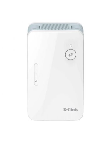 D-Link - Répéteur mural sans fil double bande E15 WiFi 6 AX1500 - Compatibilité Mesh - Vitesse jusqu'à 1200Mbps - Port RJ45 - 2 