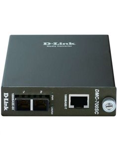 D-Link - Convertisseur de média Gigabit RJ-45 vers fibre optique SC