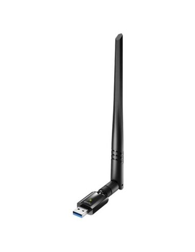 Cudy - Adaptateur réseau Wi-Fi double bande WU1400 USB 3.0 AC1300 - Jusqu'à 867 Mbps en 5 GHz - Antenne à gain élevé