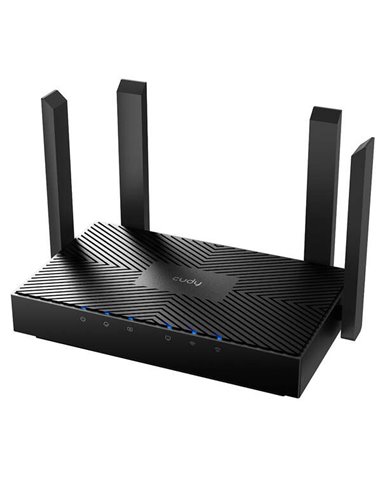 Cudy - Routeur intelligent WR3000 WiFi 6 AX3000 double bande - 1x port Wan 1000/100/10 Mbps et 3x ports Lan 1000/100/10 Mbps - 4