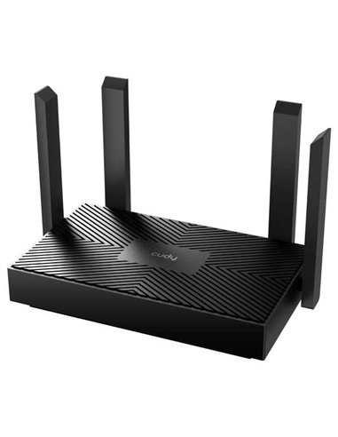 Cudy - Routeur WiFi WR1500 AX1500 WiFi 6 Dual Band - 1x Port Gigabit Wan et 3x Ports Lan Gigabit - 4 Antennes Externes