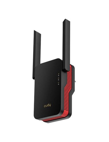 Cudy - RE3000 AX3000 WiFi 6 Dual Band Range Extender - Jusqu'à 2402Mbps - Bouton WPS - 2 Antennes Externes + 1 Interne - Compati