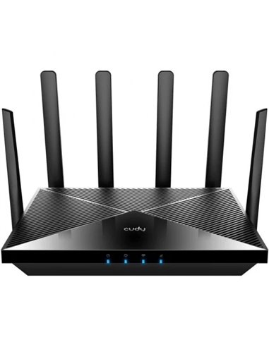 Cudy - Routeur P5 5G SA/NSA AX3000 Wi-Fi 6 CPE Double Bande - 4x Ports Lan 1000/100/10 Mbps - 6 Antennes Externes