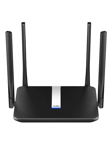 Cudy - Routeur WiFi double bande LT500 AC1200 4G LTE - 1x port Wan 10/100Mbps et 3x ports Lan 10/100Mbps - 4 antennes externes