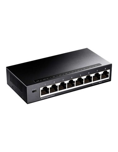 Cudy - Switch GS108 8 ports Gigabit adaptatifs 10/100/1000 Mbps