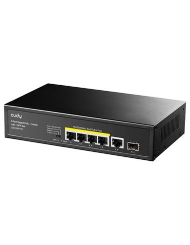 Cudy - Switch PoE+ Gigabit GS1005PTS1 5 ports avec 1 port SFP