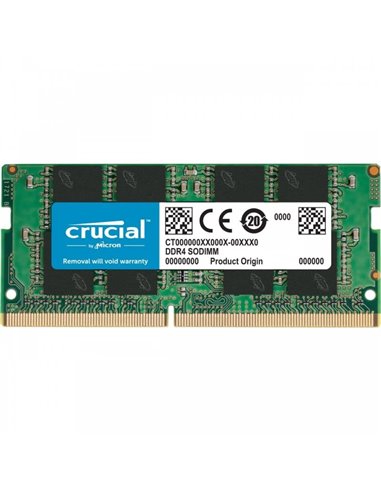 Crucial - Mémoire RAM DDR4 32 Go 3 200 MHz PC4-25600 CL22 SO-DIMM