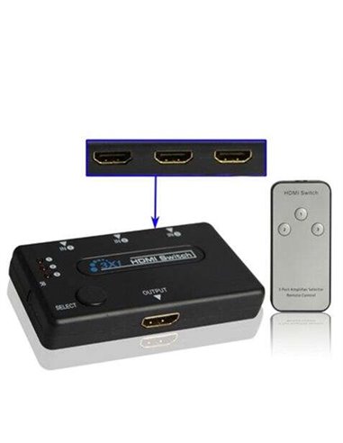 Cromad - Switch HDMI 3 ports avec télécommande