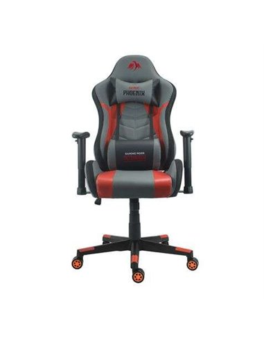 Cromad - Chaise de Gaming Série Phoenix - Hauteur Réglable avec Piston à Gaz Classe 2 - Inclinable jusqu'à 180º - Coussins Lomba