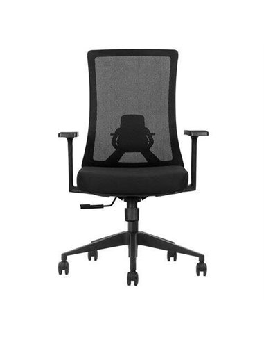 Cromad - Chaise de bureau Senior SE6000 - Hauteur réglable avec vérin à gaz Grade 4 - Support lombaire réglable - Dossier en mai