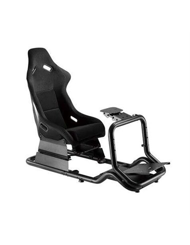 Cromad - Siège de simulateur de course Pro R3 - Support pour pédales et volant - Entièrement réglable - Robuste - Poids max. 130