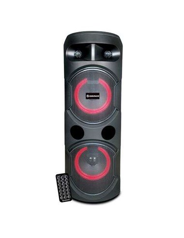 Coolsound - Enceinte Bluetooth Alimentée Pro 400 100W 10" 30W RMS avec Batterie - Eclairage LED - USB, SD, Entrée Micro Jack 6,3