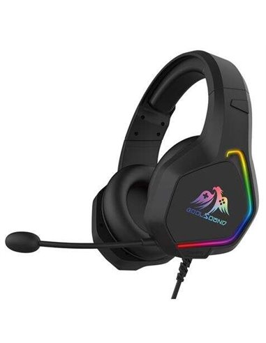 Coolsound - Casque de jeu G6 avec microphone - USB pour éclairage LED - Bandeau réglable - Oreillettes rembourrées - Commandes f