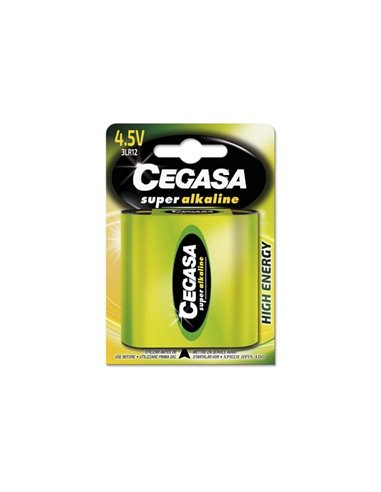 Cegasa - Pack Super Alcaline de 1 Pile 3LR12 4,5V - Haute Technologie - Fiabilité - Haute Performance - Performance Maximale