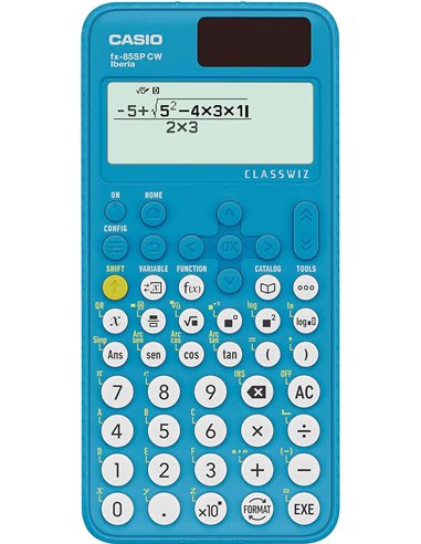 Casio - Calculatrice Scientifique Iberia Classwiz FX-85SP Écran LCD 12 Chiffres - Tableau des Valeurs, Simplification des Fracti