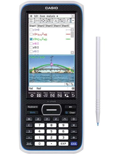 Casio - Calculatrice scientifique graphique 3D FX-CP400 - Écran tactile couleur - Graphiques 3D - Dessin simultané jusqu'à 100 c