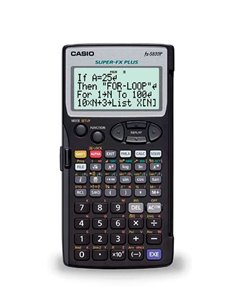 Casio - Calculatrice de bureau programmable FX-5800PLUS - Écran 4 lignes - 664 fonctions - 26 mémoires - 128 formules stockées -