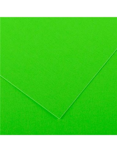 Canson - Guarro Pack de 25 Cartes Iris de 185g - 50x65cm - Coloris Vert Fluo