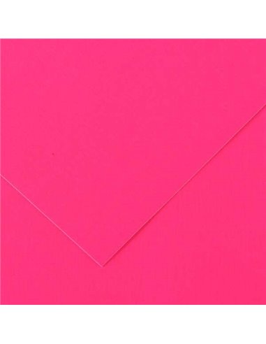 Canson - Guarro Pack de 25 Cartes Iris de 185g - 50x65cm - Couleur Fluo Fuchsia