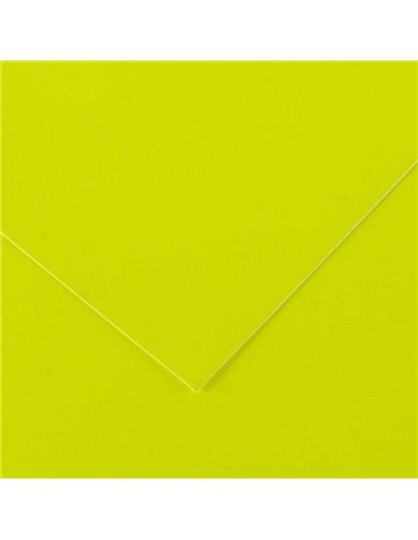 Canson - Guarro Pack de 25 Cartes Iris de 185g - 50x65cm - Coloris Jaune Fluo