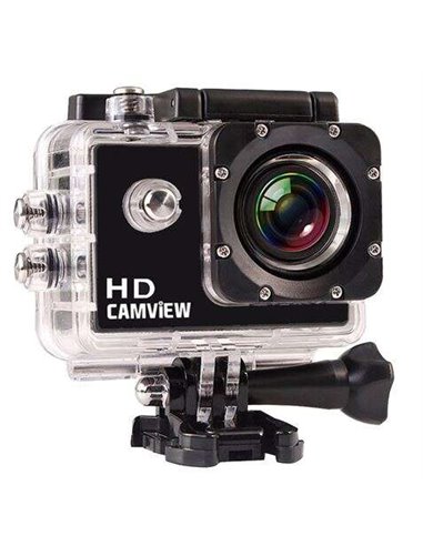 Caméra de sport Camview HD 720P 5MP - Angle 120° - Etanche 30m avec boîtier - Écran LCD 2"