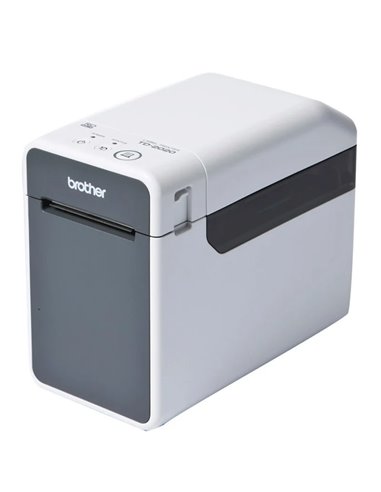 Brother - Imprimante d'étiquettes thermique USB TD2020A - Résolution 203 dpi - Vitesse 152,4 mm - Couleur Blanc/Gris