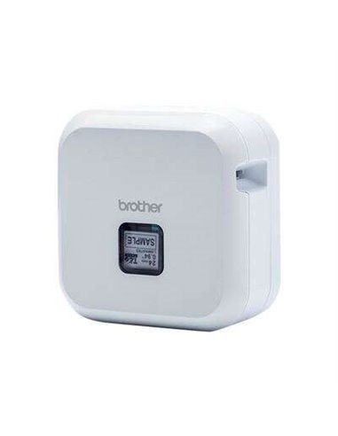 Brother - Étiqueteuse USB Bluetooth électronique portable PT-P710BTH Cube - Résolution 180 dpi - Vitesse 20 mm - Batterie rechar