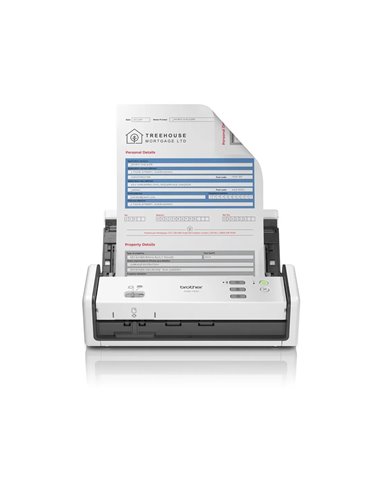 Brother - Scanner de documents ADS1300 1200 x 1200 DPI Recto verso - Jusqu'à 20 ppm - Alimentateur automatique