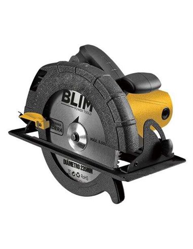 Blim - Scie Circulaire 235mm - Puissance 2200W - Vitesse 5000rpm - Poignée Ergonomique - Housse de sécurité