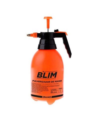 Blim - Pulvérisateur manuel 2L - Buse en laiton - Utilisation avec de l'eau et/ou des produits phytosanitaires - Gâchette verrou