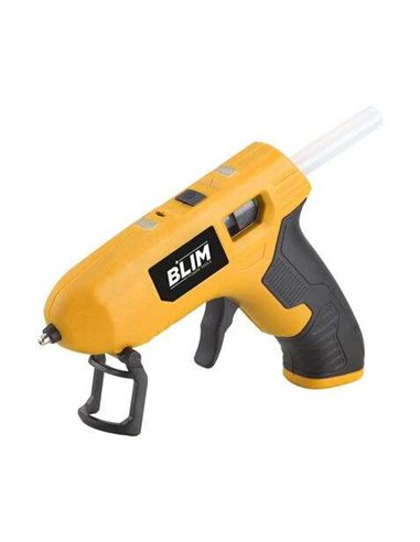 Blim - Pistolet Silicone à Batterie - Design Compact et Ergonomique - Couleur Jaune