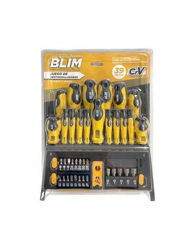 Blim - Coffret de 39 Tournevis, Embouts et Douilles