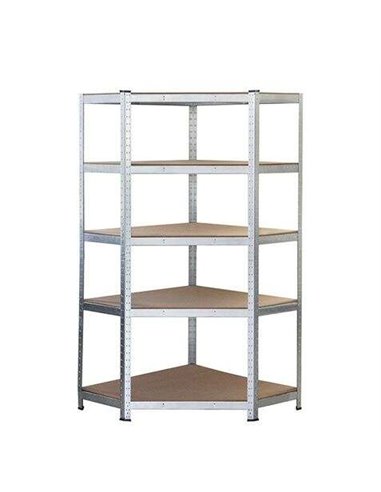 Blim - Etagère Galvanisée - 180x90x40x90cm - 5 Etagères Ajustables - Support 175kg par étagère - Épaisseur Acier 0,62mm - Etagèr