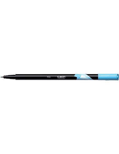 Bic - Marqueur Intensity Fine Pointe Fine 0,8 mm - Course 0,4 mm - Encre à Base d'Eau - Couleur Turquoise