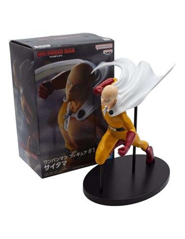 Banpresto - One Punch Man Saitama - Figurine de collection - Hauteur 13cm env. - Fabriqué en PVC et ABS