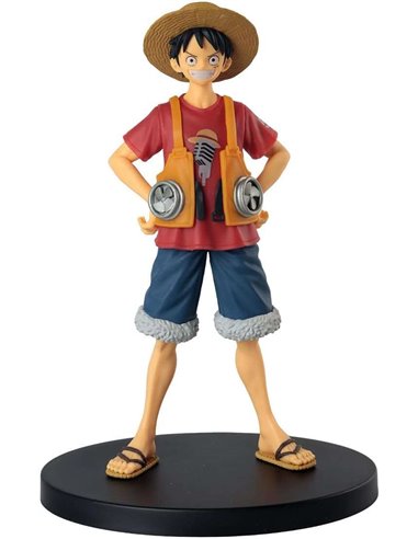 Banpresto - One Piece The Grandline Men Vol. 1 Dxf Luffy - Figurine de collection - Hauteur 16cm env. - Fabriqué en PVC et ABS