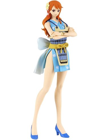 Banpresto - One Piece Glitter & Glamours Nami Wanokuni Style II Ver B - Figurine de collection - Hauteur 25cm env. - Fabriqué en