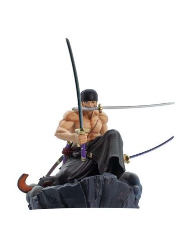 Banpresto - One Piece Dioramatic Roronoa Zoro - Figurine de collection - Hauteur 15cm env. - Fabriqué en PVC et ABS