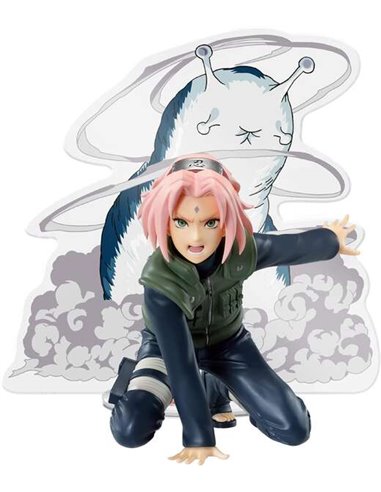 Banpresto - Naruto Shippuden Panel Spectable Sakura Haruno - Figurine de collection - Hauteur 9cm env. - Fabriqué en PVC et ABS