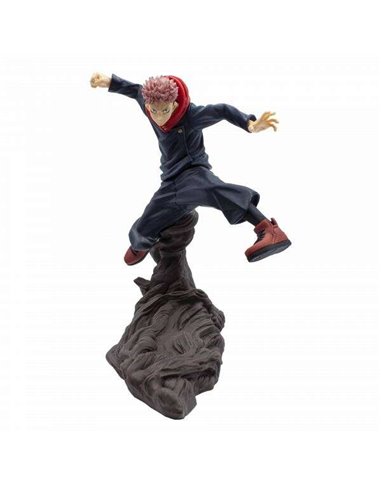 Banpresto - Jujutsu Kaisen Combinaison Battle Yuji Itadori - Figurine de collection - Hauteur 8cm env. - Fabriqué en PVC et ABS