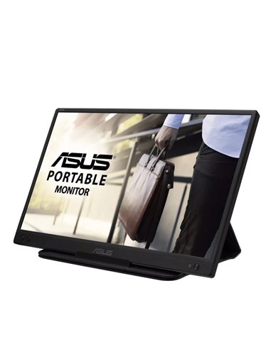 Asus - Moniteur portable ZenScreen MB166C 15.6" LED IPS FullHD 60Hz 16:9 - Réponse 5ms - Alimenté par USB-C - Support intégré - 