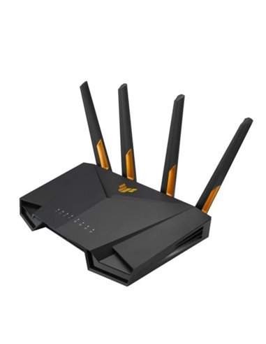 Asus - Routeur de jeu Tuf AX3000 V2 WiFi 6 double bande - Vitesse jusqu'à 2400 Mbps - 4x RJ45 LAN, 1x RJ45 WAN, 1x USB 3.2 - 4 a