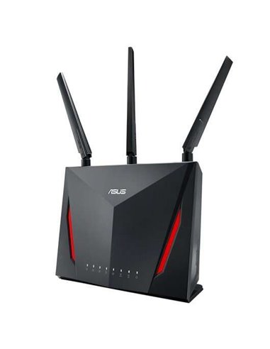 Asus - Routeur de jeu RT-AC86U AC2900 compatible AiMesh Dual Band - Jusqu'à 2167Mbps - 4 ports LAN RJ45, 1 port WAN RJ45 - 3 ant