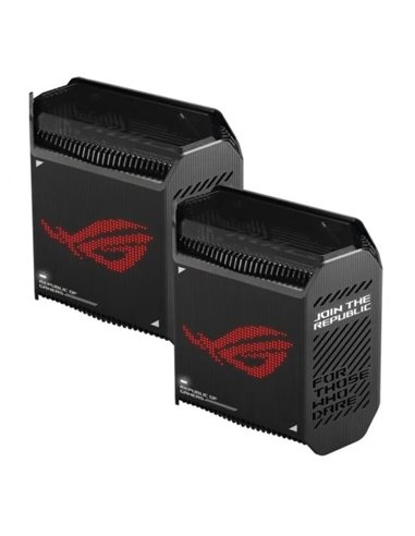 Asus - ROG Rapture GT6 Pack 2 Unités Routeur WiFi Mesh AX10000 Tri-Band MU-MIMO - Couleur Noir