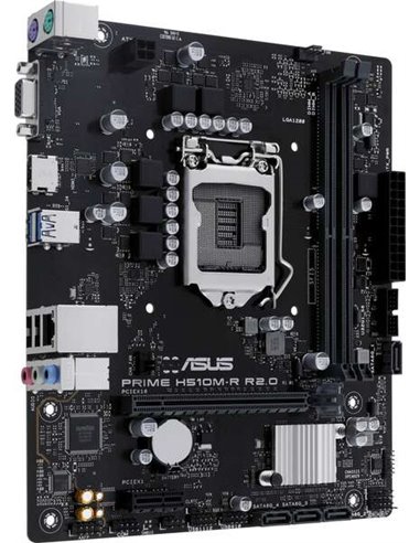 Asus - Prime H510M-R R2.0 SI Carte mère Intel 1200 2x DDR4 - HDMI, VGA, PCIe 3.0, 4x Sata III, RJ-45, USB 2.0/3.2, MicroATX