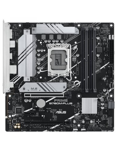 Asus - Carte mère Prime B760M-PLUS Intel 1700 4x DDR5 - HDMI, M.2, PCIe4.0, 4x Sata III, USB, RJ-45, Micro-ATX