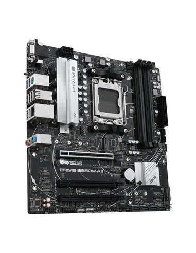 Asus - Carte mère Prime B650M-A II-CSM AMD -5 4x DDR5 - HDMI, M.2, 4x Sata III, USB 2.0, 3.2, RJ-45, DispalyPort, MicroATX