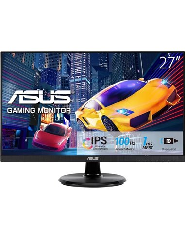 Asus - Moniteur Gaming 27" IPS LED FullHD 1080p 100 Hz - Réponse 1 ms - Angle de vision 178° - Haut-parleurs intégrés - HDMI, Di